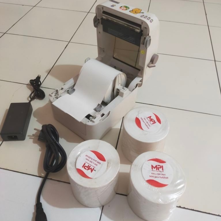 PRINTER BARCODE THERMAL/LABEL PRINTER XPRINTER XP-420B SIZE 110MM/A6 SECOND BEKAS MULUS