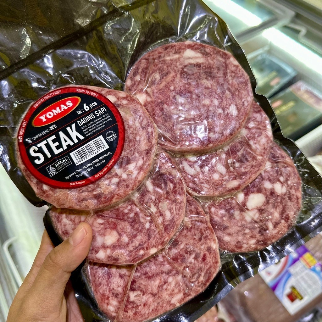 Yomas Beef Steak Isi 6 Pcs Ready To Cook