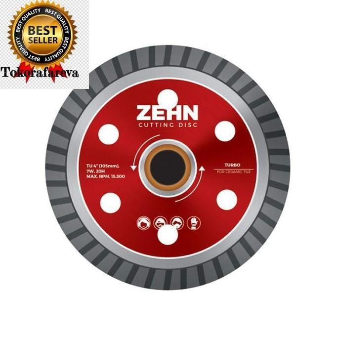 Munashops_Corp - Zehn Diamond Disc Turbo / Mata Potong Granit F/Granite Zdc-04 4Inc New
