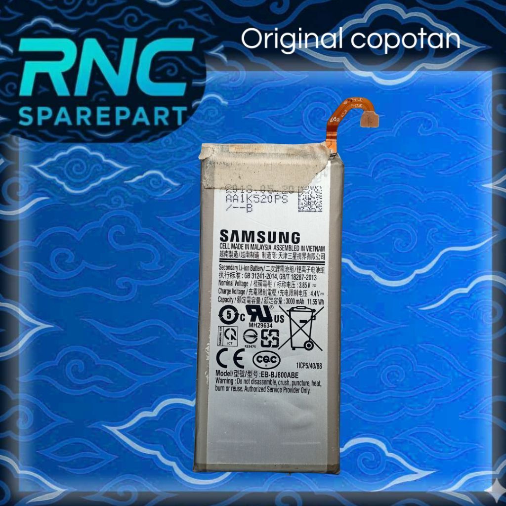 Baterai Baterry Samsung A6/J6/J8 EB - BJ800 ABE Second Original Copotan