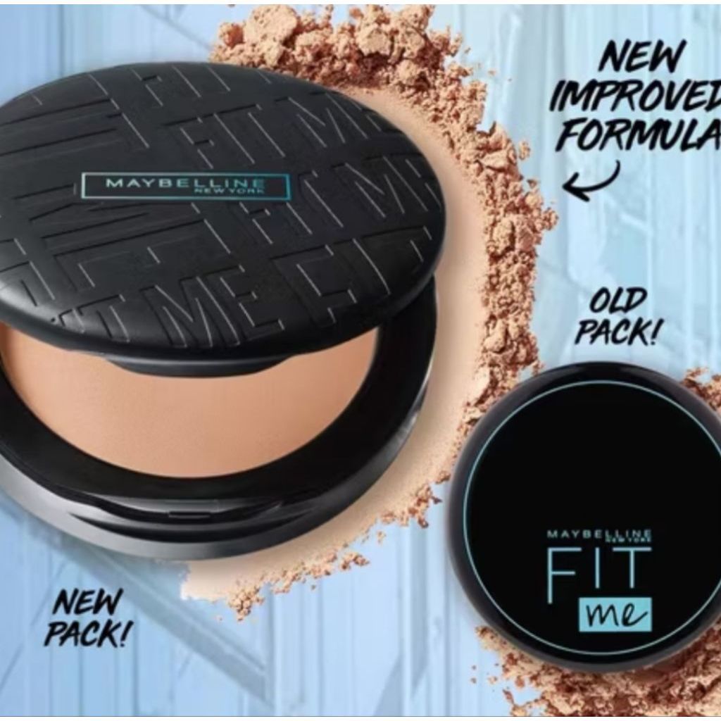 MAYBELLINE Fit Me Matte + Poreless Compact Powder / maybelline fit me compact powder