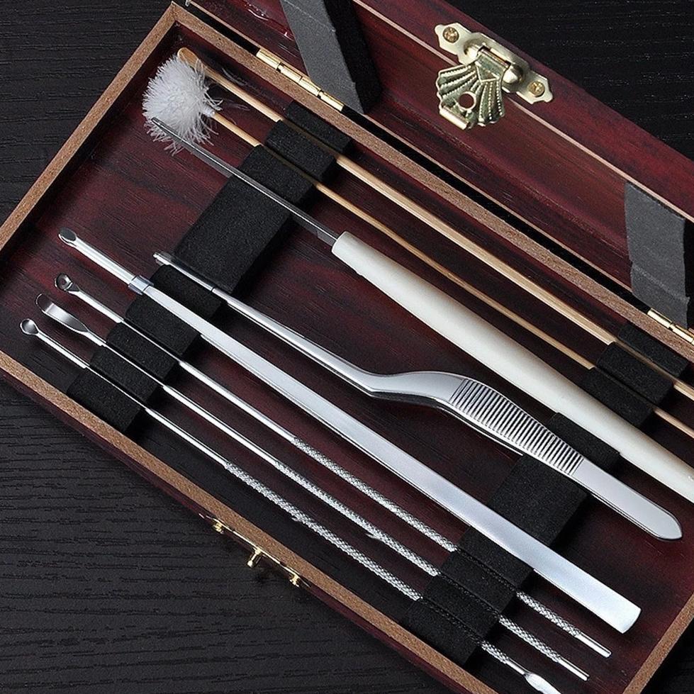 9 In 1 Alat Pembersih Kuping Alat Pembersih Telinga Lengkap Stainless Pembersih Telinga / Pembersih 
