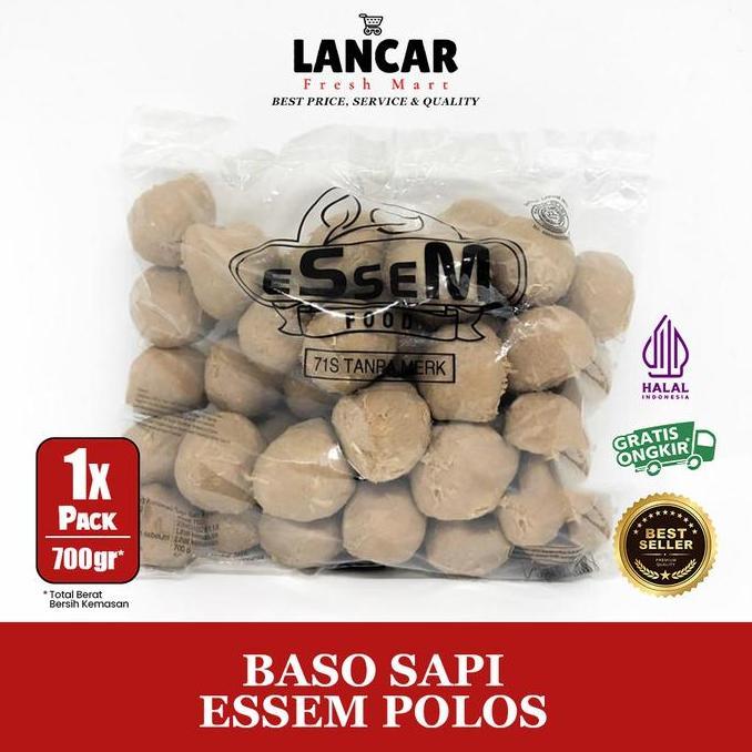 Butter- Bakso Sapi Essem Polos / Bakso Essem Polos Isi 50Pcs