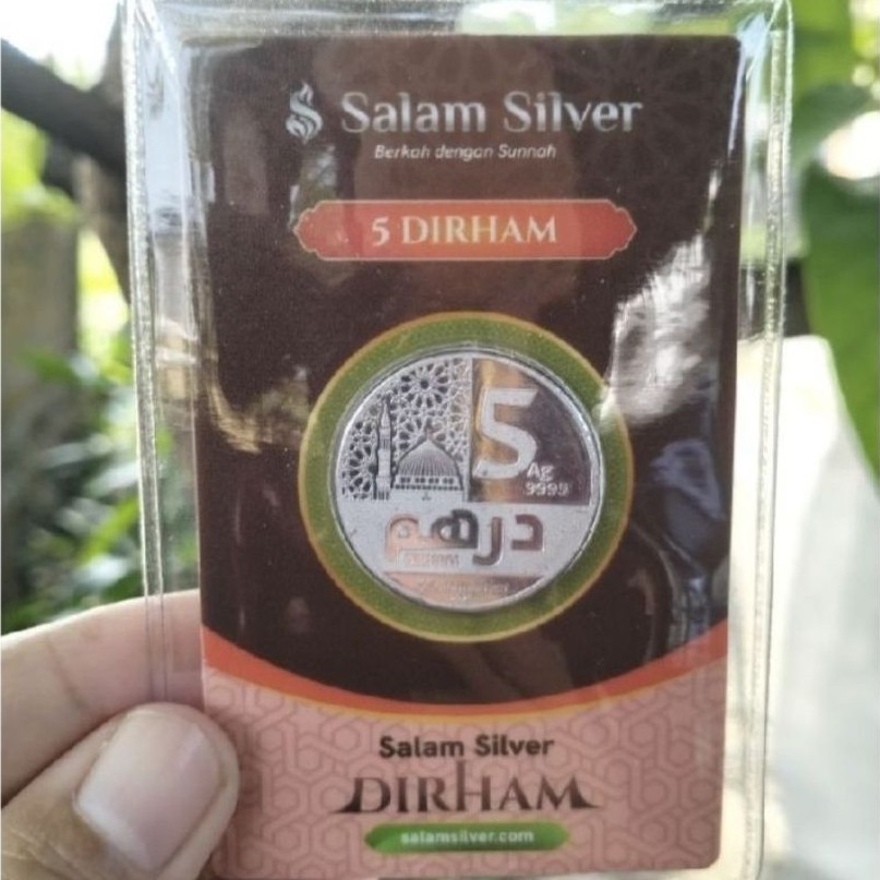 Koin 5 Dirham Perak Murni 99.99% Salam Silver