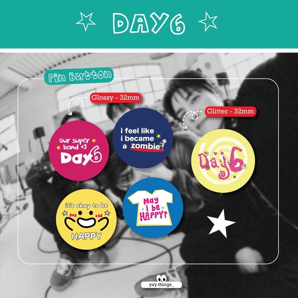Yay Things | Day6 Pin Button