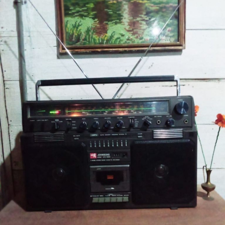Tape radio jadul kuno Jhonson JVC 4500