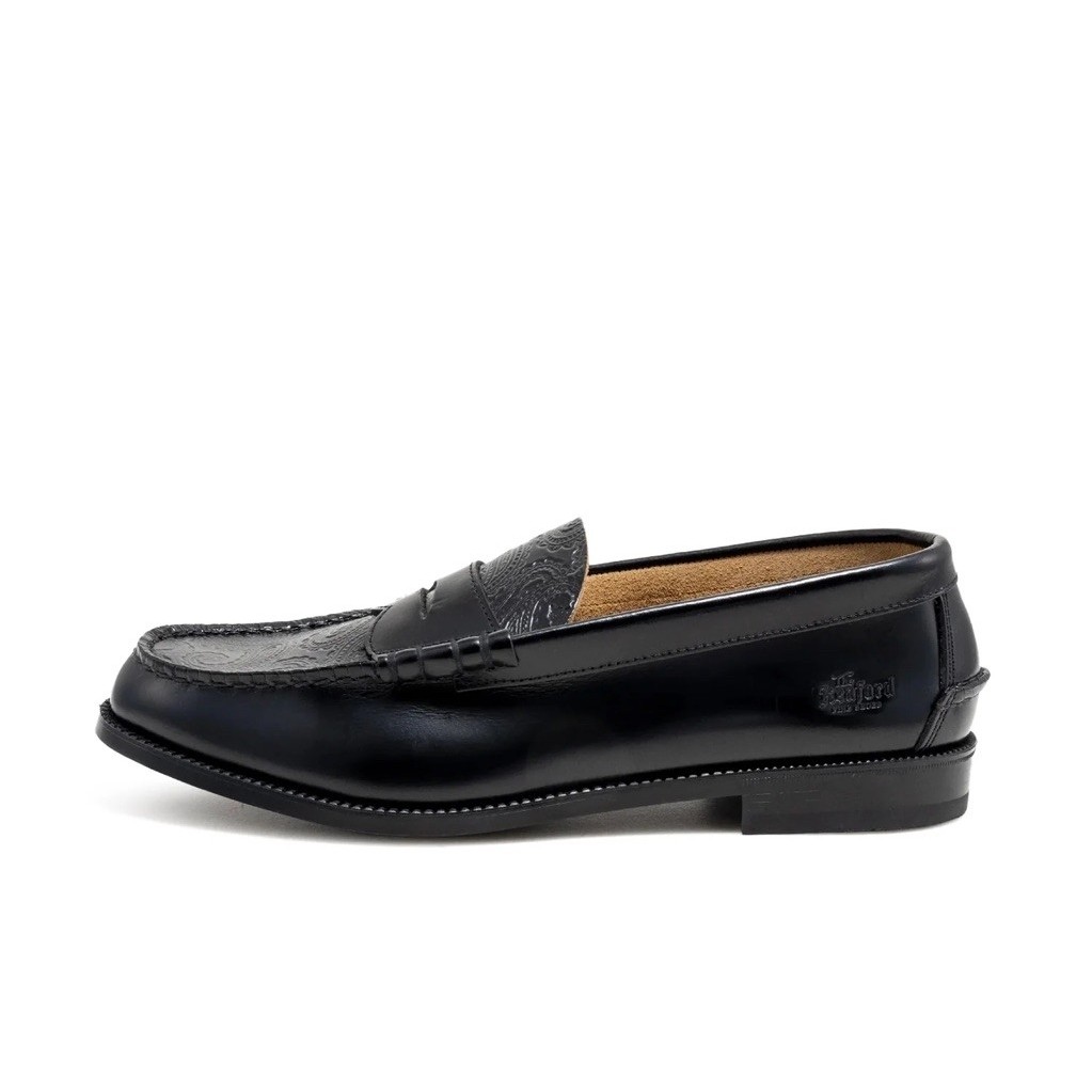 Kenford Embossed Loafers Black