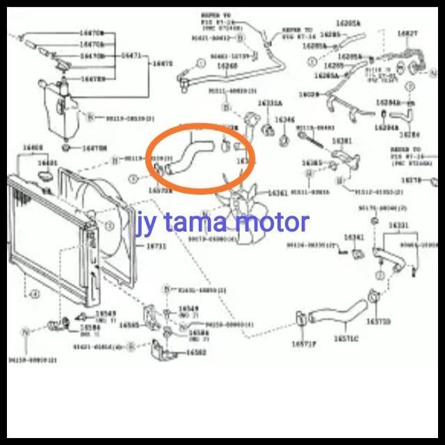 DISKON SELANG RADIATOR ATAS LANDCRUISER LAND CRUISER VX100 VX 100 ORIGINAL 