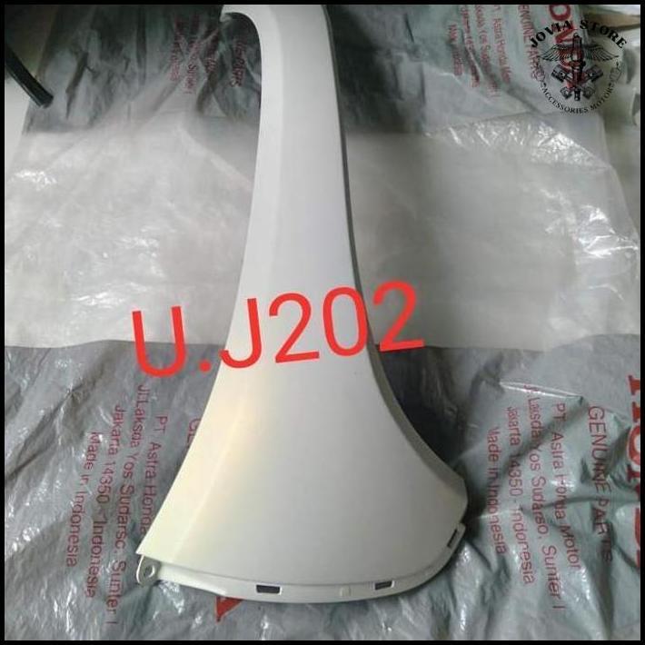Honda Legshield Luar Sayap Depan Scoopy New 2021 Kiri Silver Original Uj202 Untuk Motor - Motorcycle