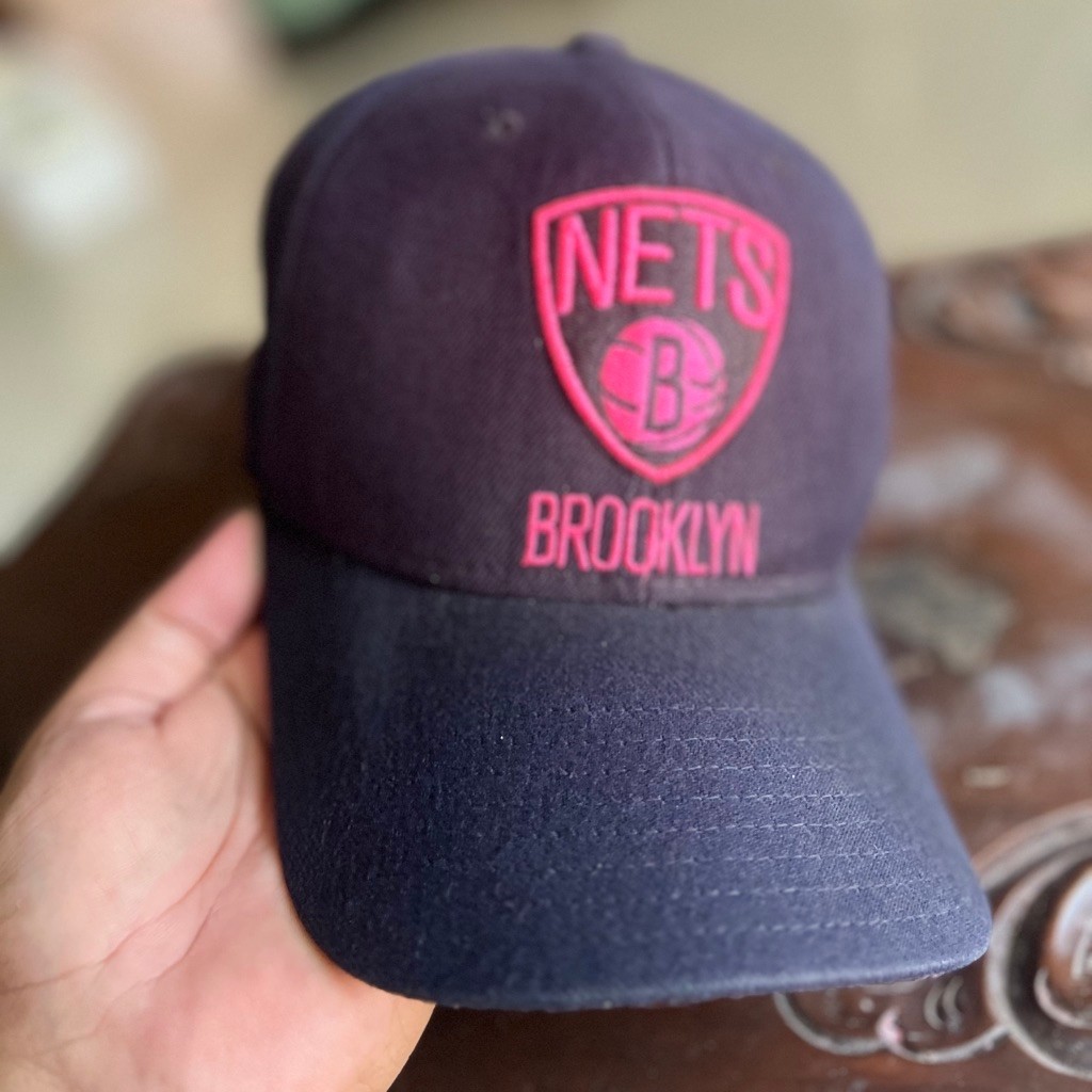 Topi NBA x adidas BROOKLYN NETS. CAPS setelan strap second original. preloved.