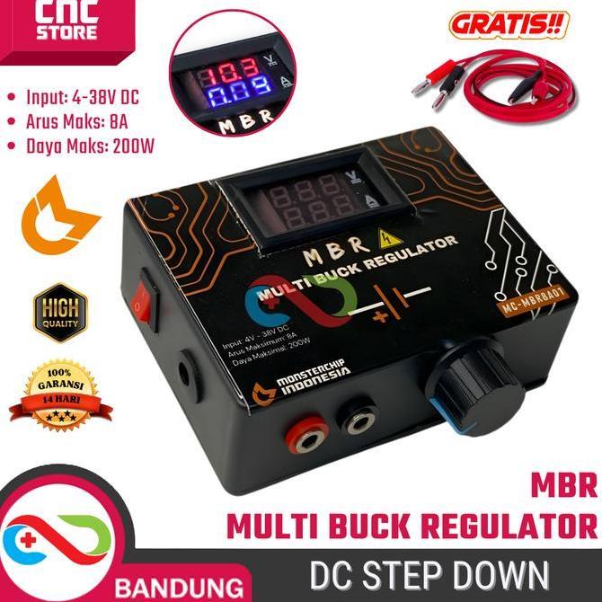 MBR MULTI BUCK REGULATOR 4V38V 8A DC STEP DOWN ADJUSTABLE POWER MODULE PORTABEL