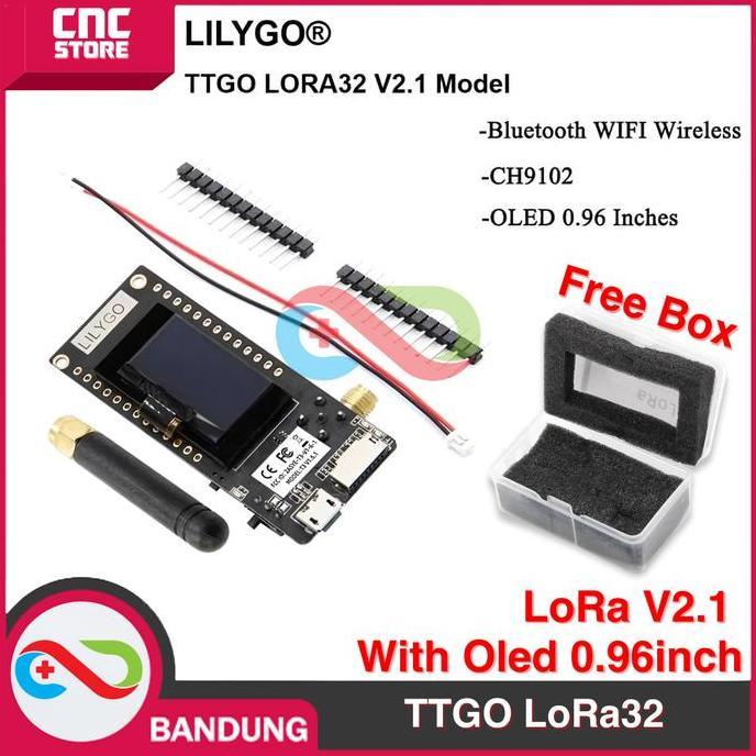LILYGO TTGO LORA32 LORA V2.1 915MHZ 433MHZ ESP32 OLED 0.96 WIFI BLE