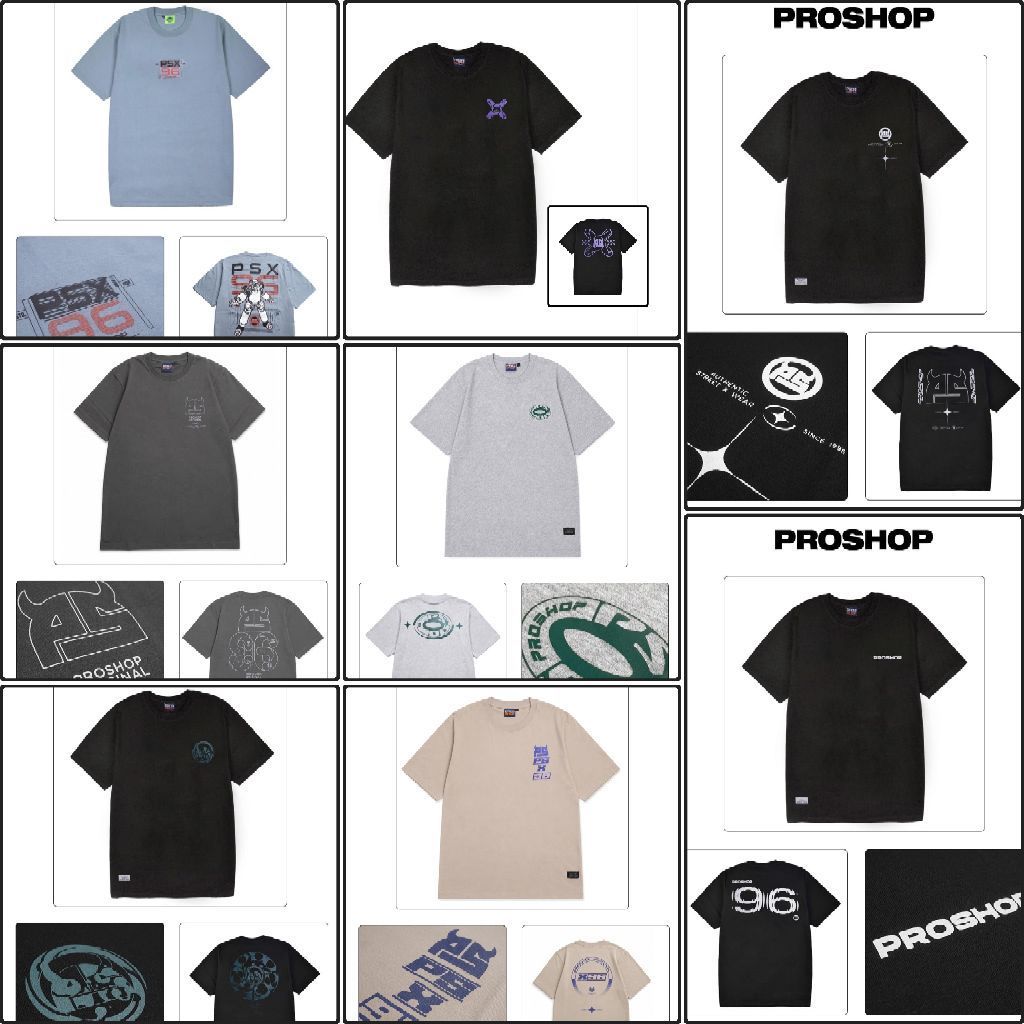 KAOS PROSHOP | PROSHOP ORIGINAL | KAOS PENDEK OBLONG | GAMBAR BELAKANG