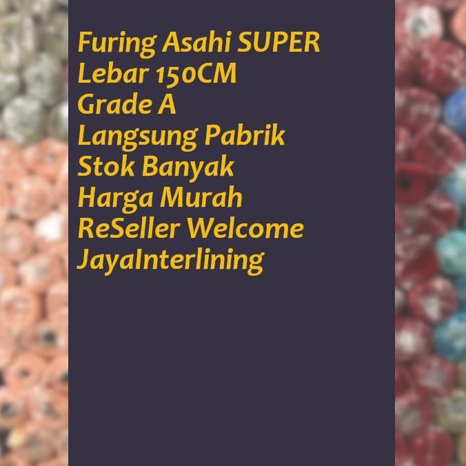 Sew- Kain Furing Asahi Super Lebar 150 Cm Halus Meteran