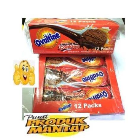 Mdsn- Ovaltine Box  / Biskuit Ovaltine Cookies Coklat (Box Isi 12)