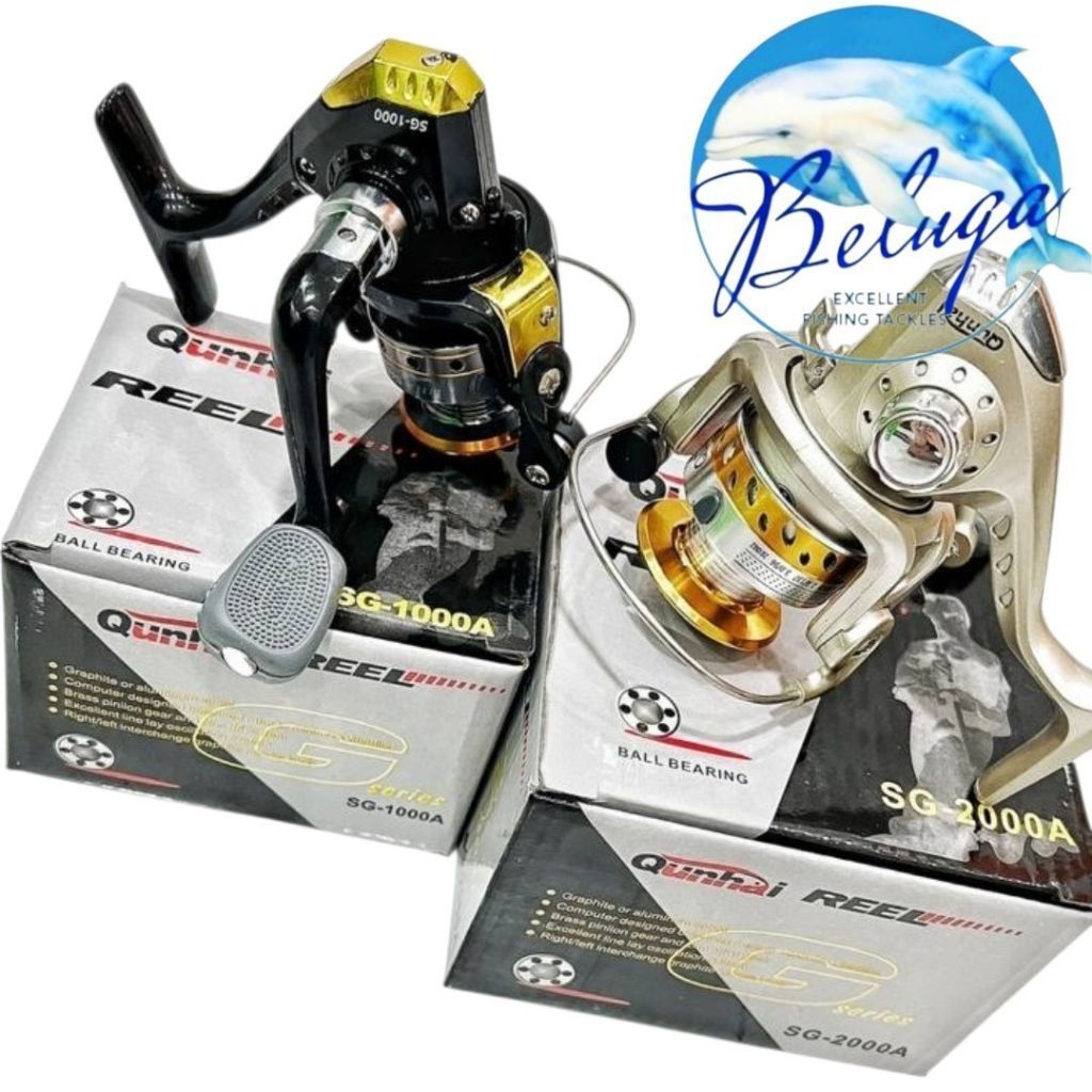 [ GROSIR ] Reel | Spinning QUNHAI SG - SERIES | Aluminium Spool | SG - 1000A & SG - 2000A