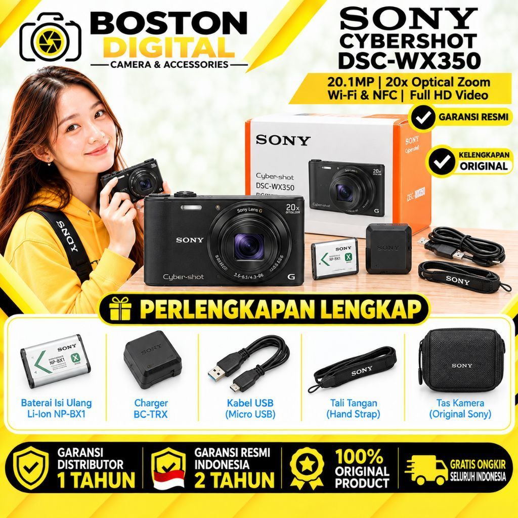 SONY CYBERSHOT DSC-WX350 / CAMERA DIGITAL SONY DSC-WX350 / SONY WX350