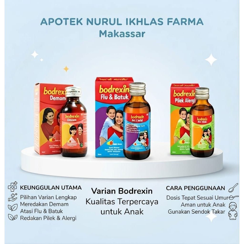Bodrexin Sirup Untuk Demam Dan Flu Pilek