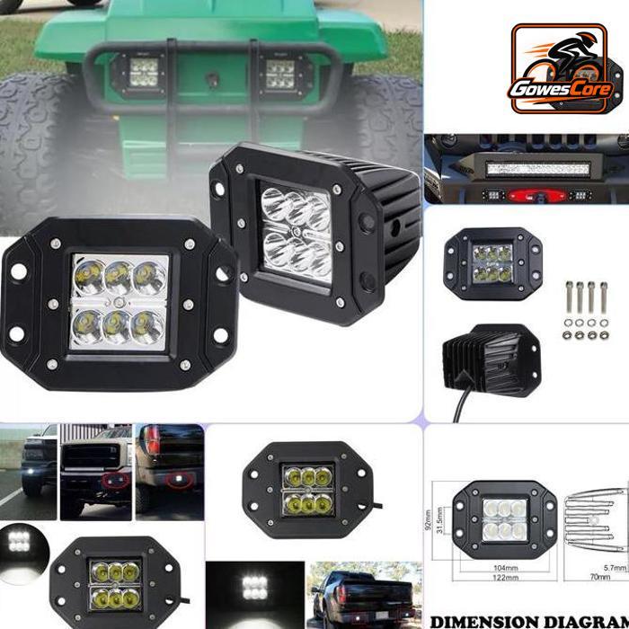 LAMPU SOROT FOGLAMP MUNDUR JEEP OFFROAD BUMPER ARB CREE 30 WATT