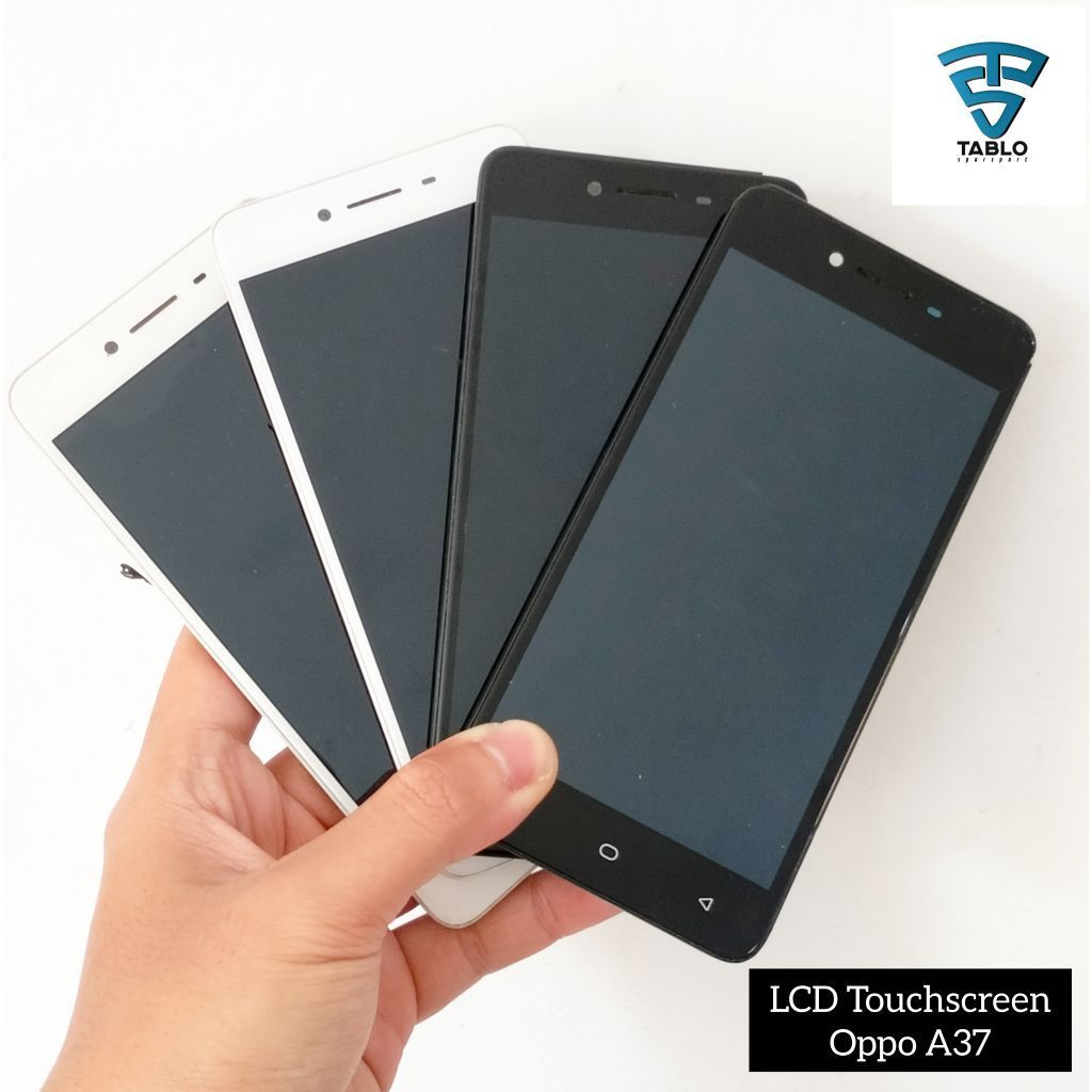 LCD touchscreen frane Oppo a37 hidup second copotan HP