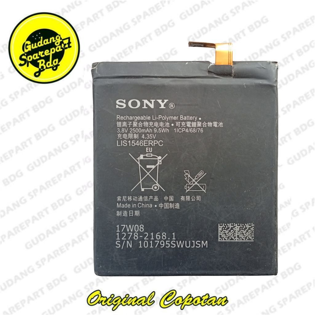 Baterai Baterry Sony Xperia C3/T3 LIS1546ERPC Second Original Copotan