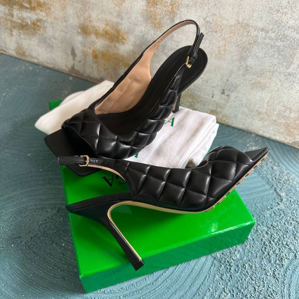 Bottega Veneta Padded Leather Slingback
