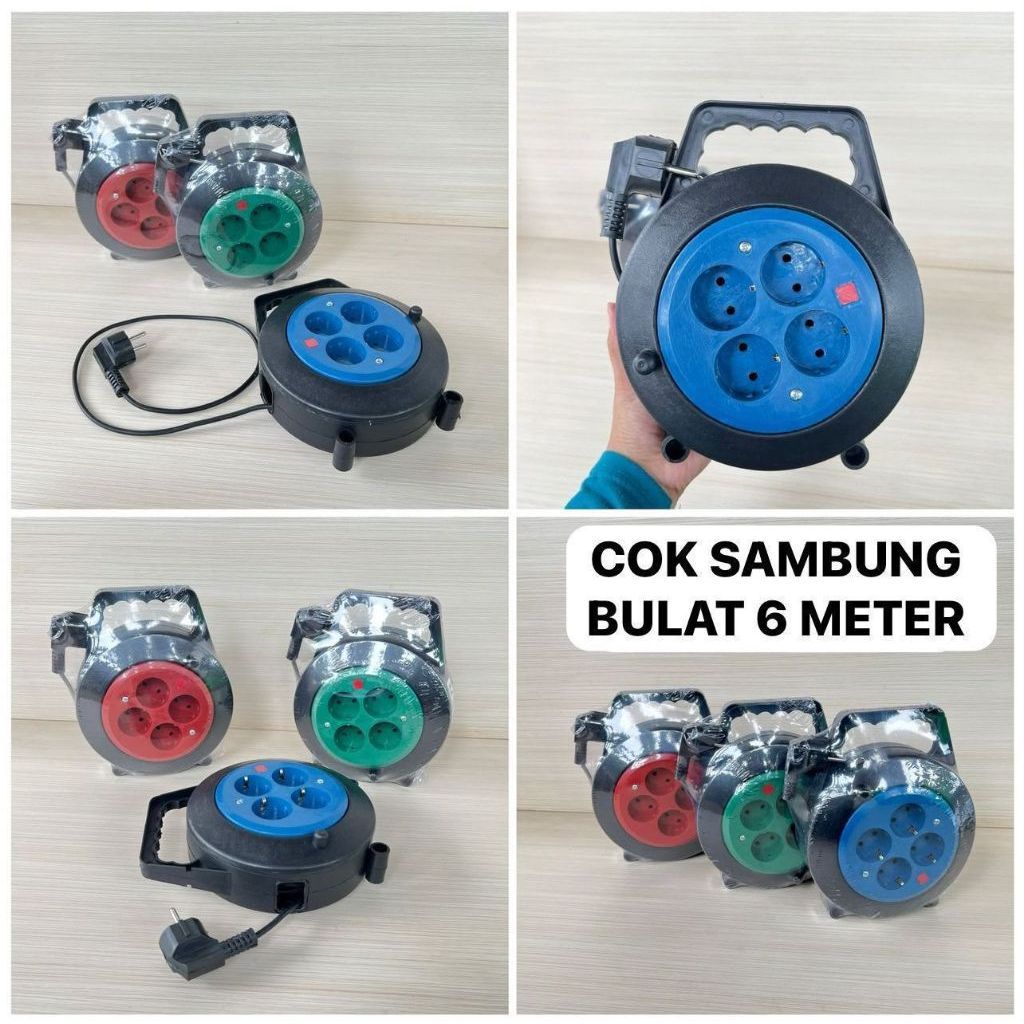 Cok Sambung Bulat 6 Meter Warna Random