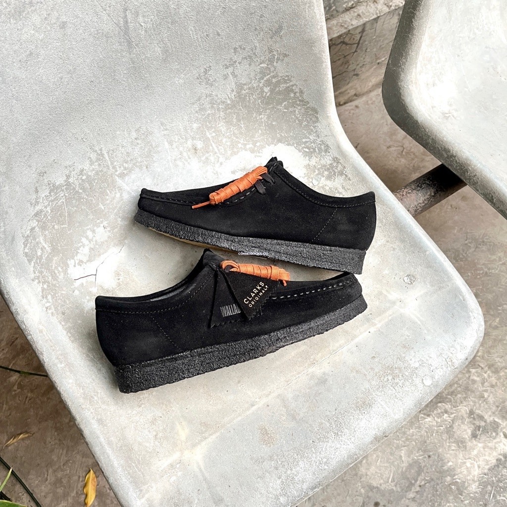 Clarks Wallabee Black Suede