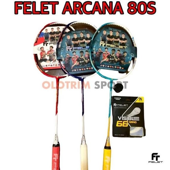 Yonex- Raket Bton Felet Arcana 80L 80S 90 80 L S