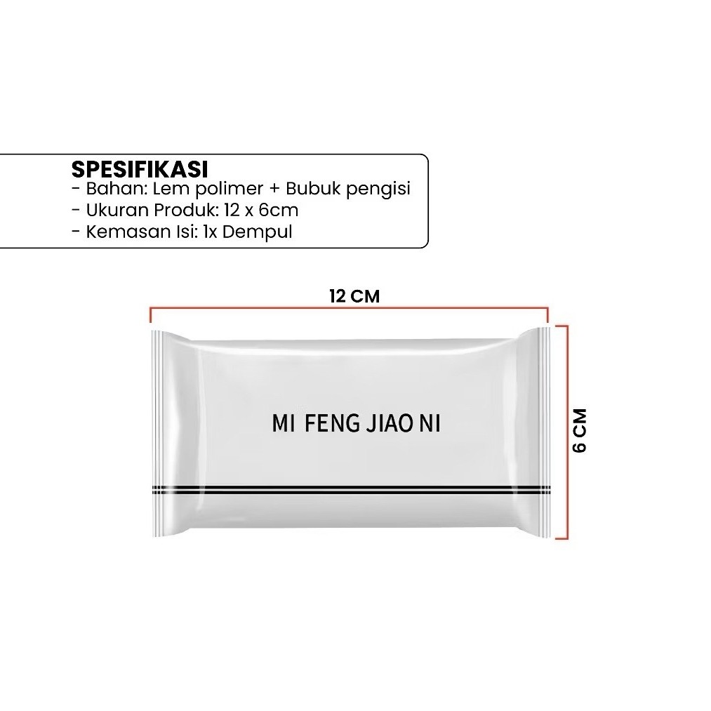 Dempul Tembok Dinding Penambal Tembok Instan Serbaguna / Lem Semen