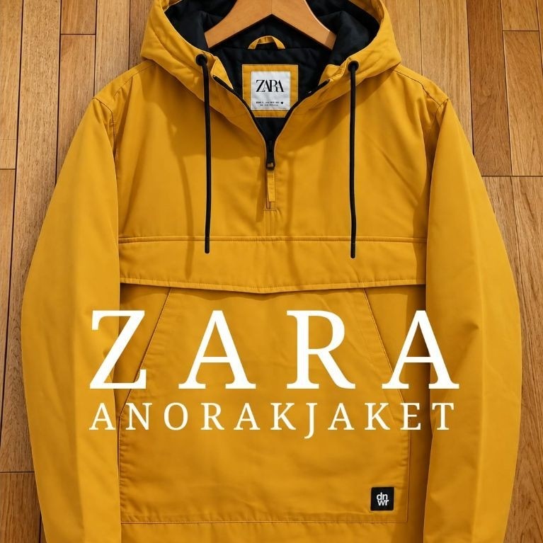 Jaket anorack mustardz zara second original