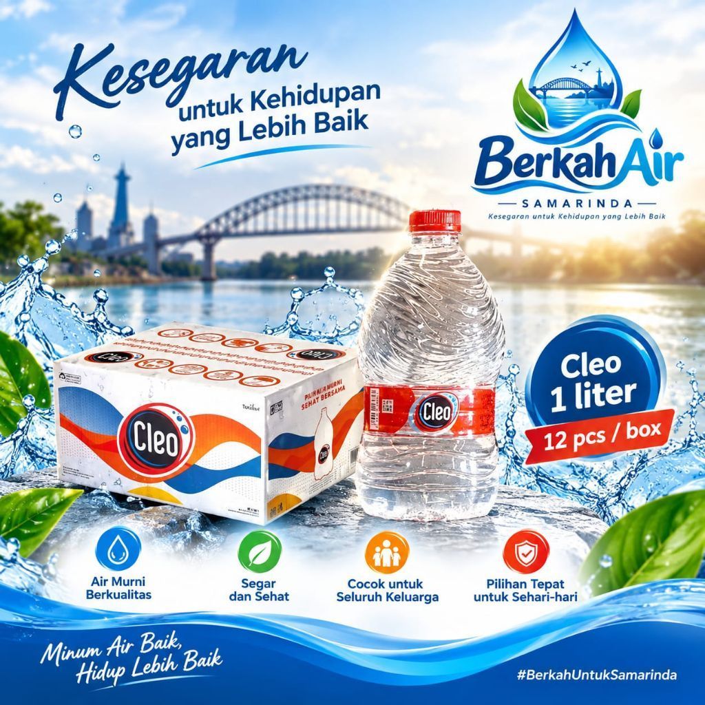 CLEO 1 LITER DUS ISI 12 BOTOL