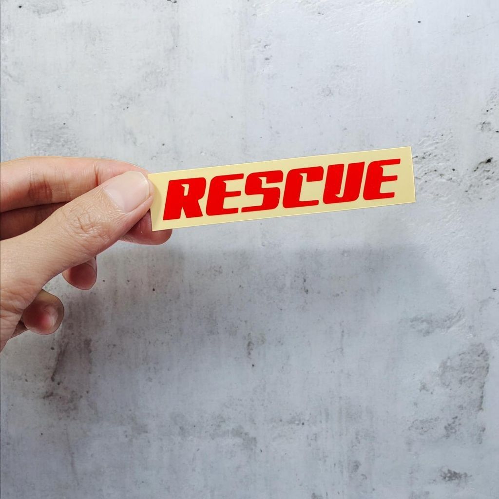 stiker cutting rescue custom bagus