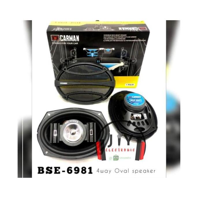 Speaker Mobil Oval Carman BSE-6981 4 way Speaker Pintu Mobil