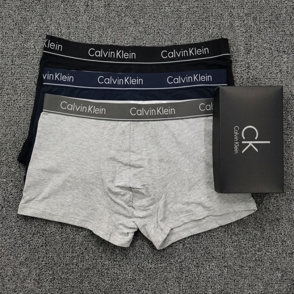 Boxer Pria Calvin Klein Premium Boxer [PER BOX ISI 3 PCS]