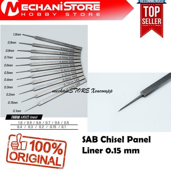 gundam SAB Chisel Panel Liner 0.15mm - Alternatif BMC Chisel Tools Gundam