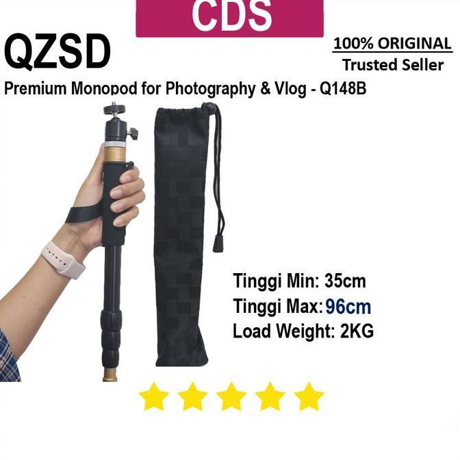 QZSD Monopod Q148B - Premium  Monopod Tongsis DSLR Mirrorless Camera
