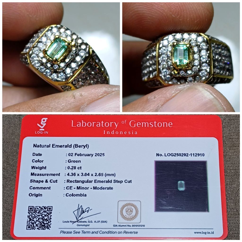Emerald Beryl / Jamrud Colombia memo Log in