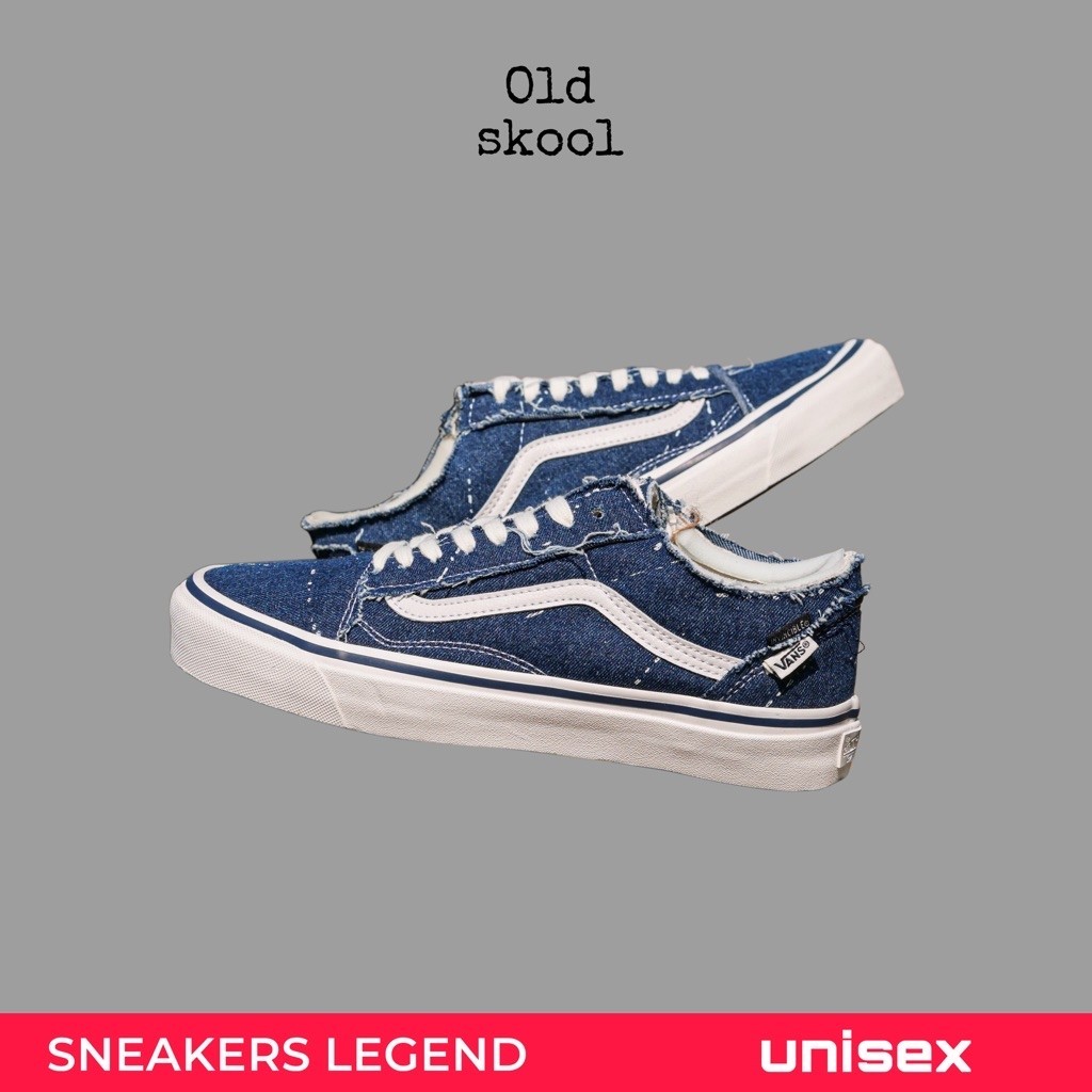 Vans Old Skool Lx x INVINCIBLE Original Bnib Denim Blue Free Keychain Sticker