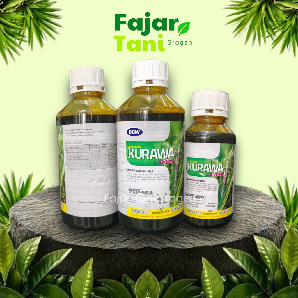 KURAWA 18EC - 1L & 500ml Insektisida Anti Hama Thrips, Tungau, Kutu Kebul Penyebab Daun Keriting