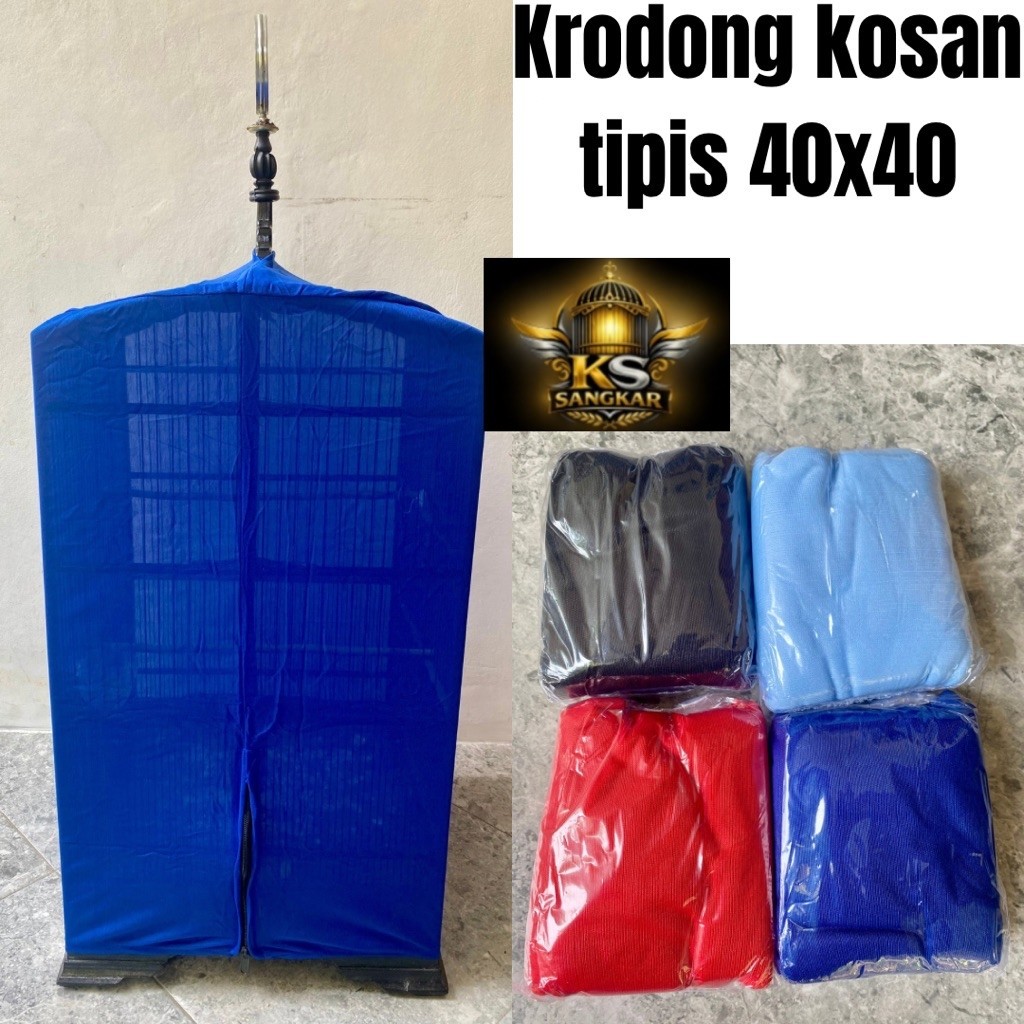 Kerodong Khosan KOSAN 40x40 tipis krodong Sangkar Burung Murah / Kerodong Kosan 40x40