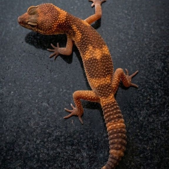 Leopard Gecko Choco Tangerine | Female Gecko Sehat Aktif Jinak