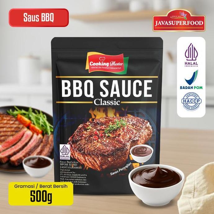 (HALAL) Cooking Master Saus BBQ 500GR | BBQ Sauce | Saus Barbeque untuk Ayam, Daging & Grill