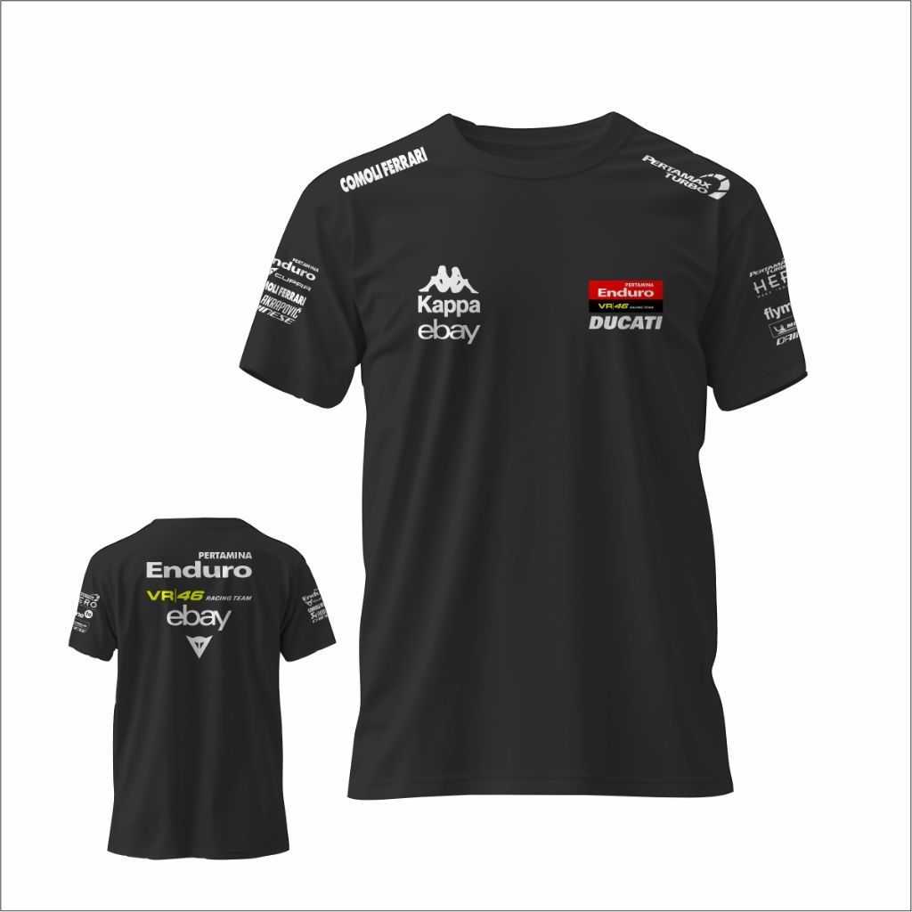 Kaos Tshirt Pertamina Enduro Racing VR46 Team / Kaos Motogp VR46 Enduro Racing