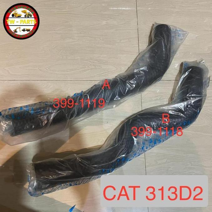 Hose Radiator Set Cat313D2 Cat 313D2 Upper Atas 399-1119 Lower Bawah 399-1118 Sintesis Dlm Kawat
