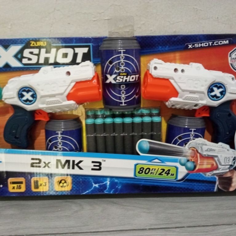 Zuru X Shot MK 3 Mainan Tembakan Anak 16 Peluru