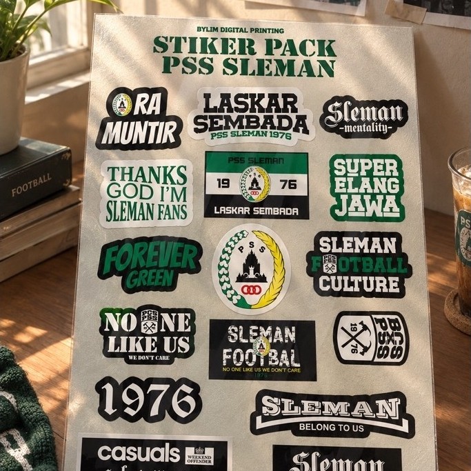 Sticker Pack PSS Sleman Vinyl Anti Air 16pcs