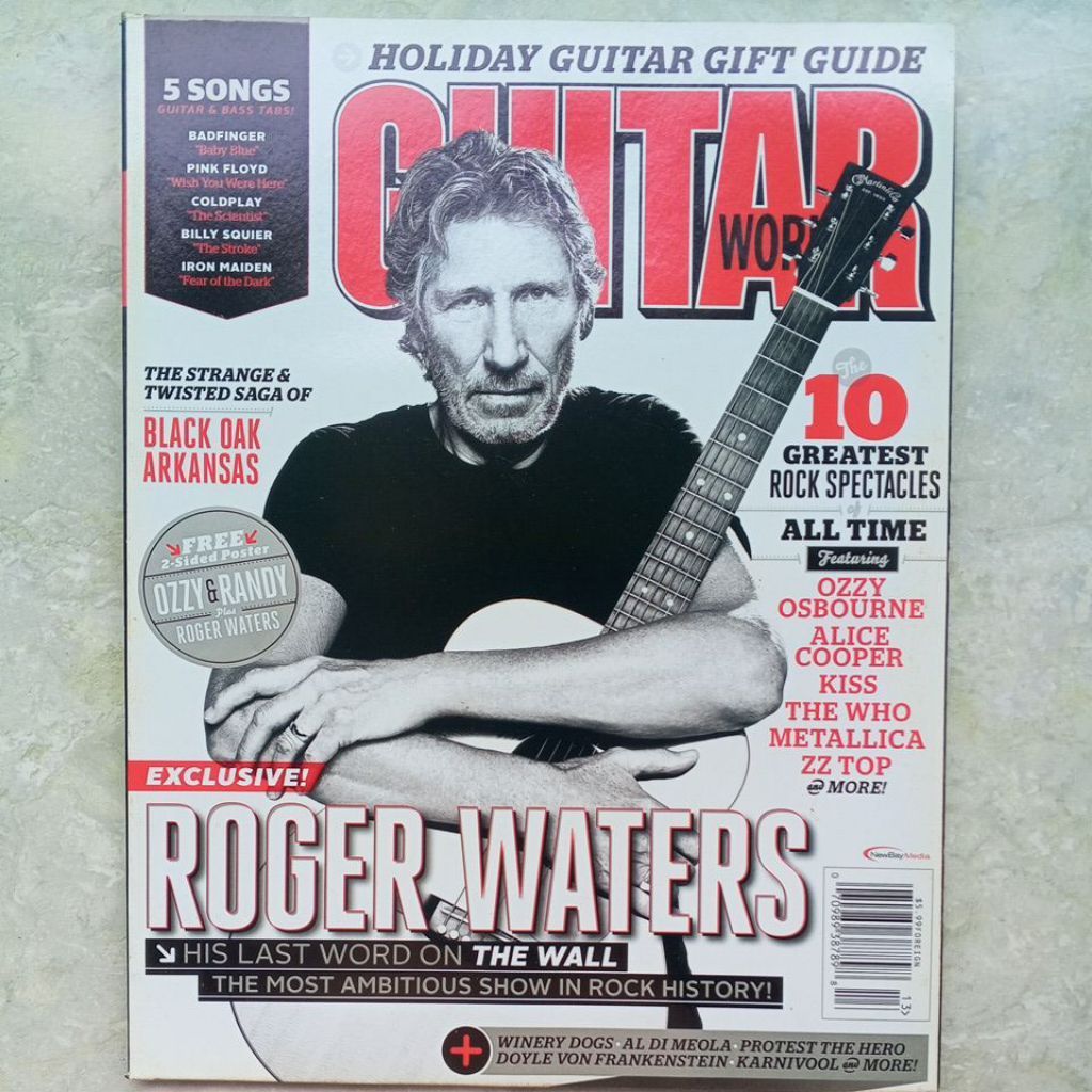 Majalah Guitar World Edisi Holiday 2013 (Cover Story: Roger Waters of Pink Floyd) - Preloved/Second
