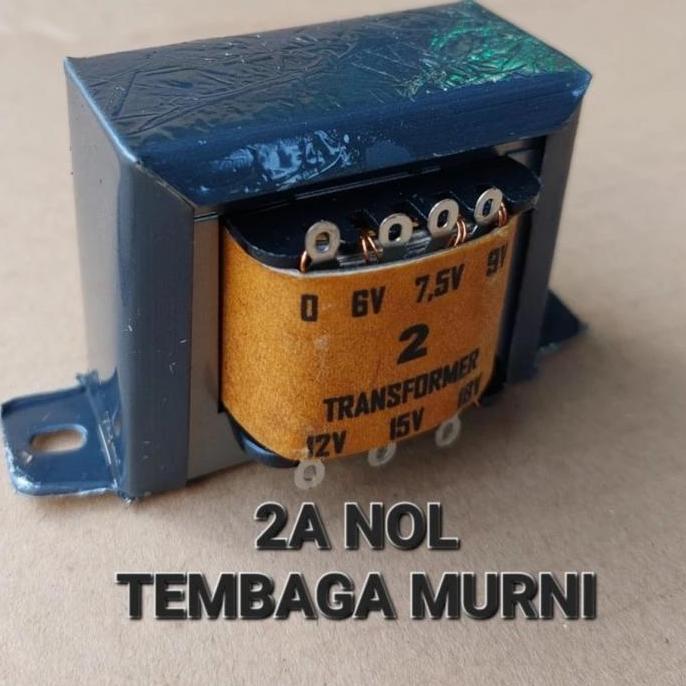 Al_Wakiyah - Nol 2A Travo Trafo Adaptor 2A Nol Engkel 6V 7V5 7.5V 9V 12V 15V 18V Ac