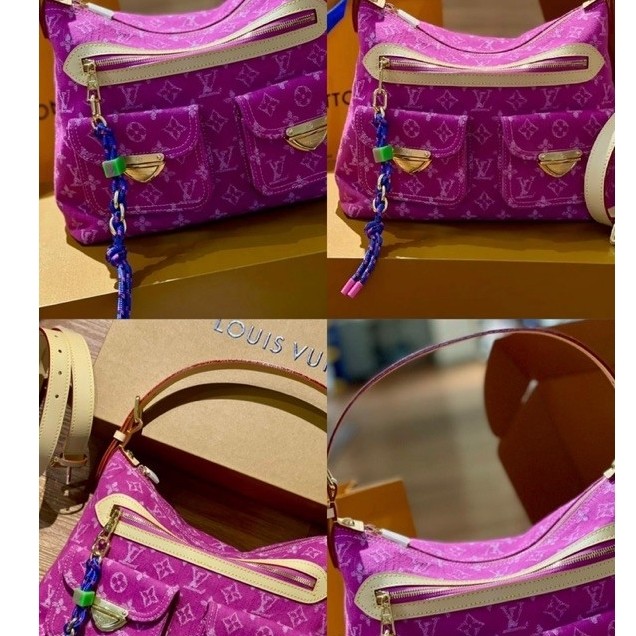 lv denim pink